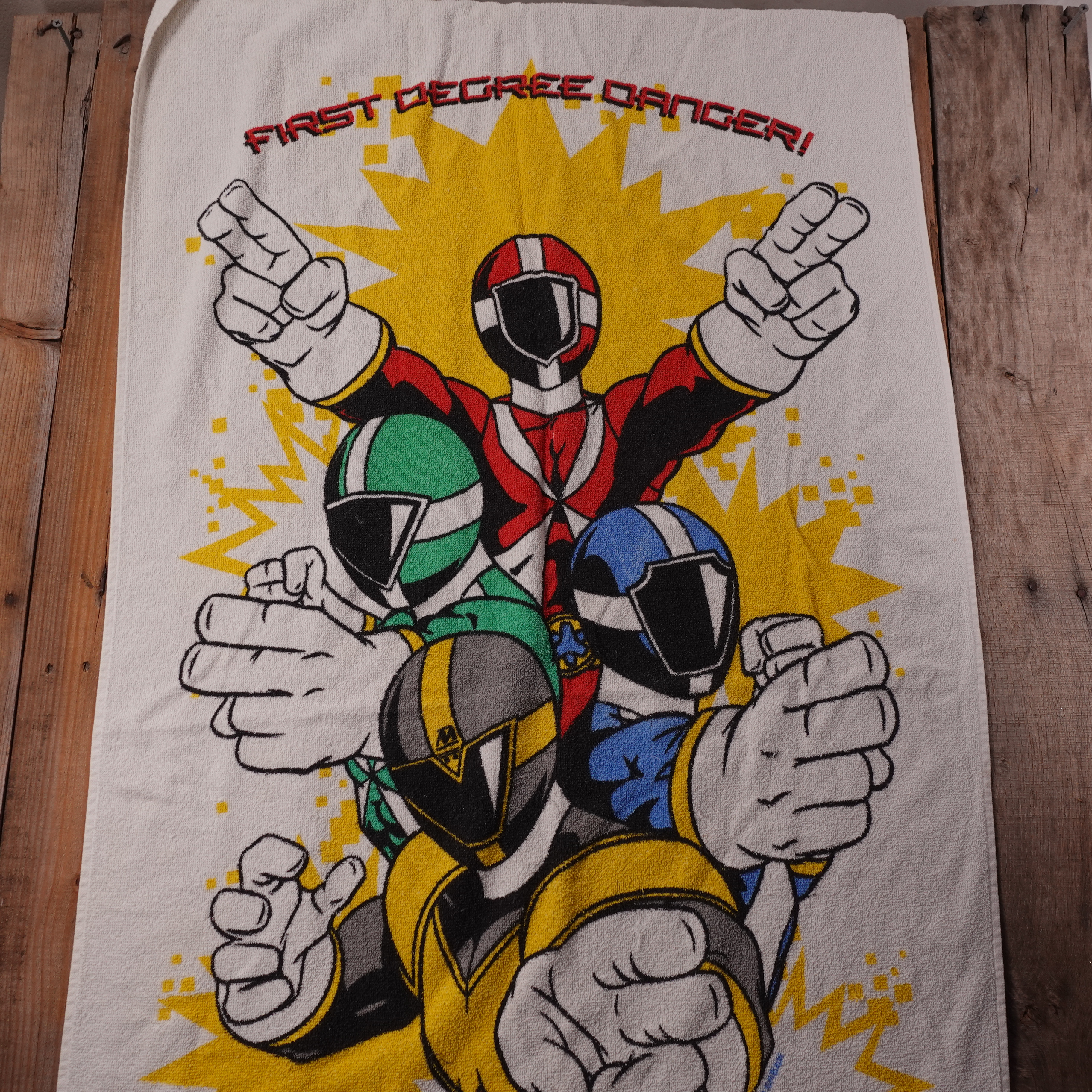 Vintage Saban's Power Rangers Lightspeed Rescue "First Degree Danger" Beach Towe