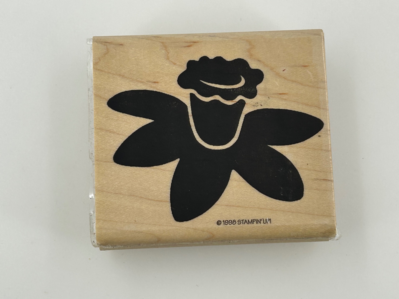 Stampin Up! DAFFODIL Wood Mount Rubber Stamp main product image