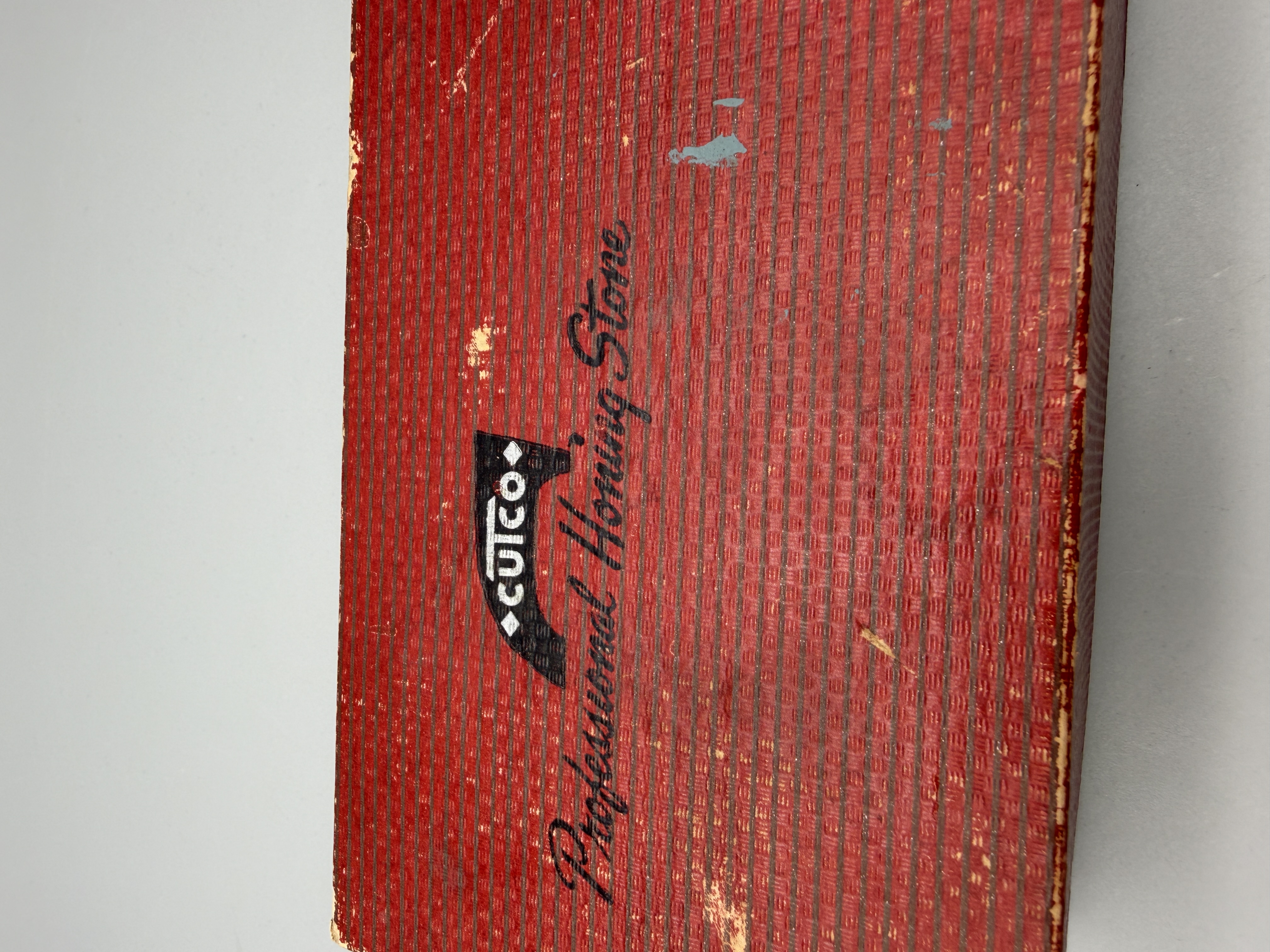Vtg CUTCO Professional Honing Stone Knife Sharpener with Box & Instructions