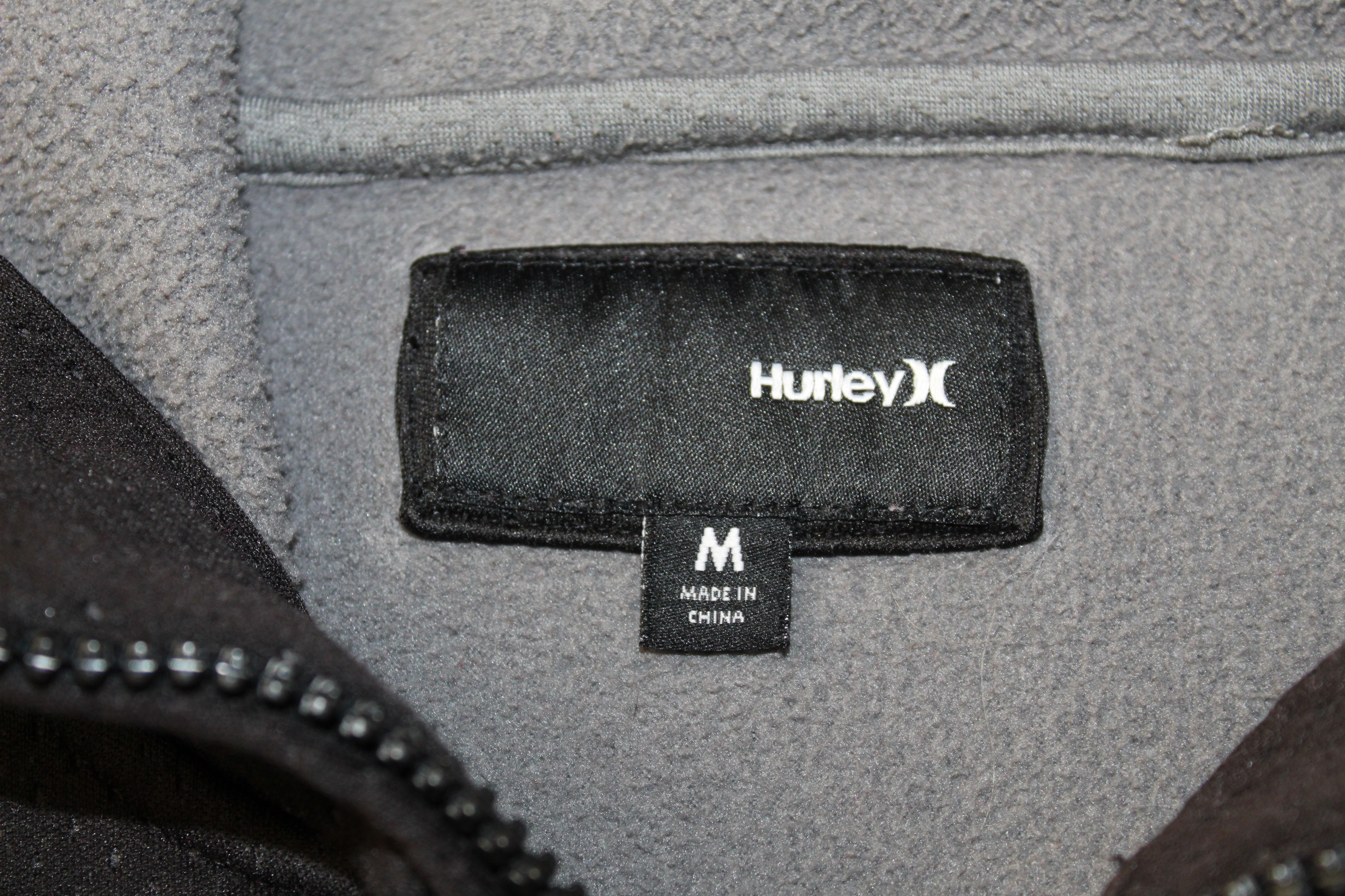 Hurley Men's Black Therma-FIT Full Zip Hooded Sweatshirt Size M Activewear product image view 4