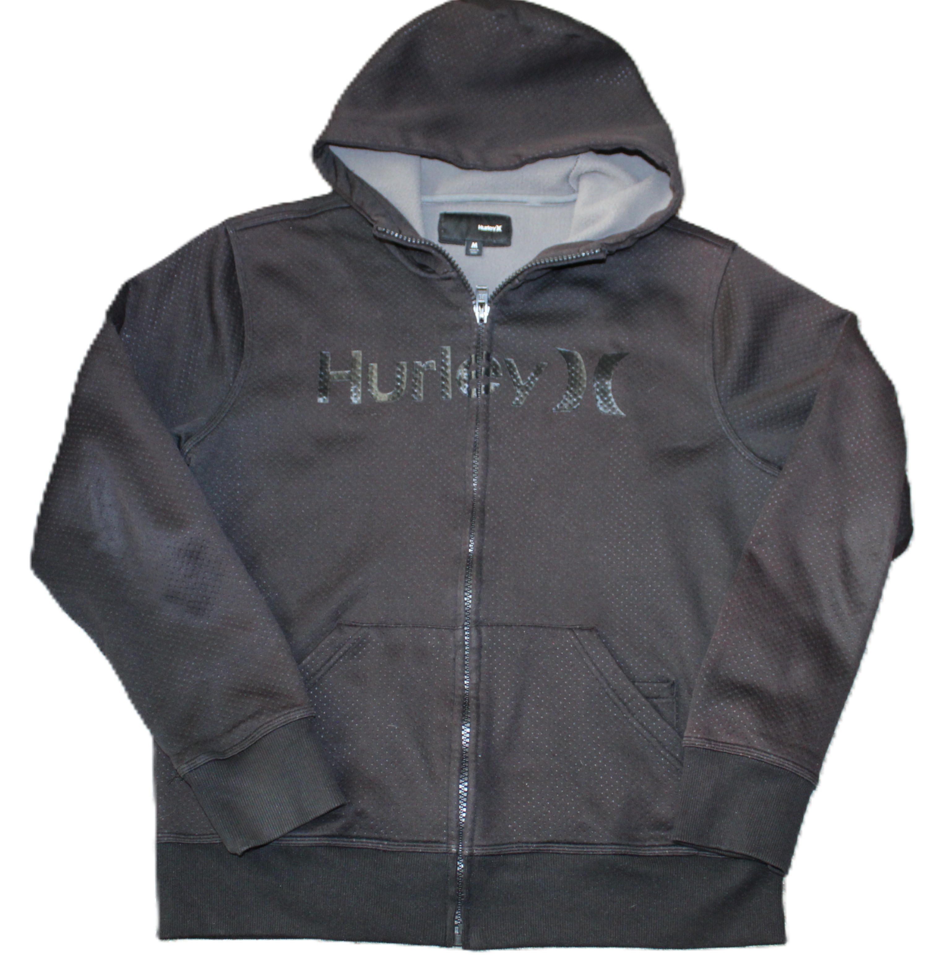 Hurley Men's Black Therma-FIT Full Zip Hooded Sweatshirt Size M Activewear main product image