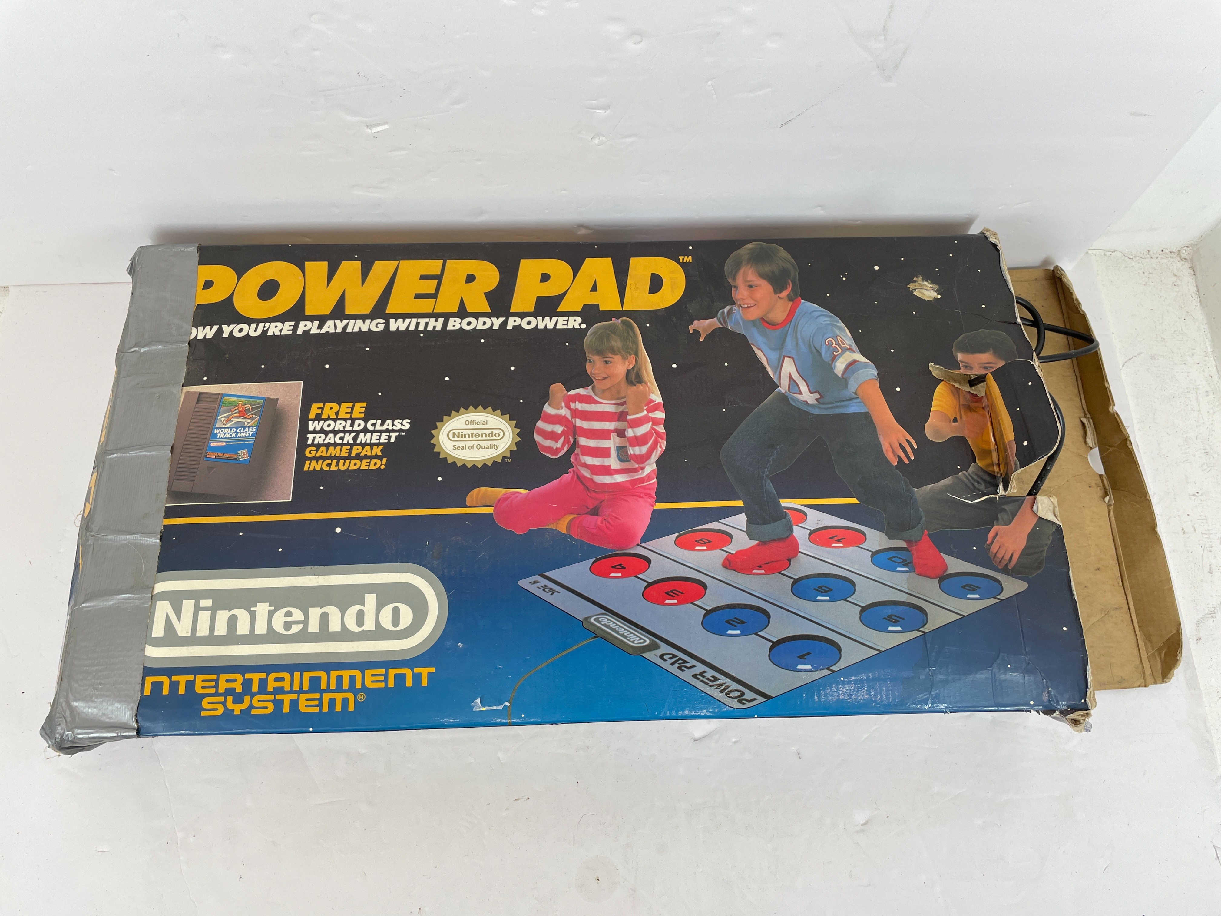 Nintendo NES Power Pad Track & Field Controller Mat HVC-026 Original Box Vintage