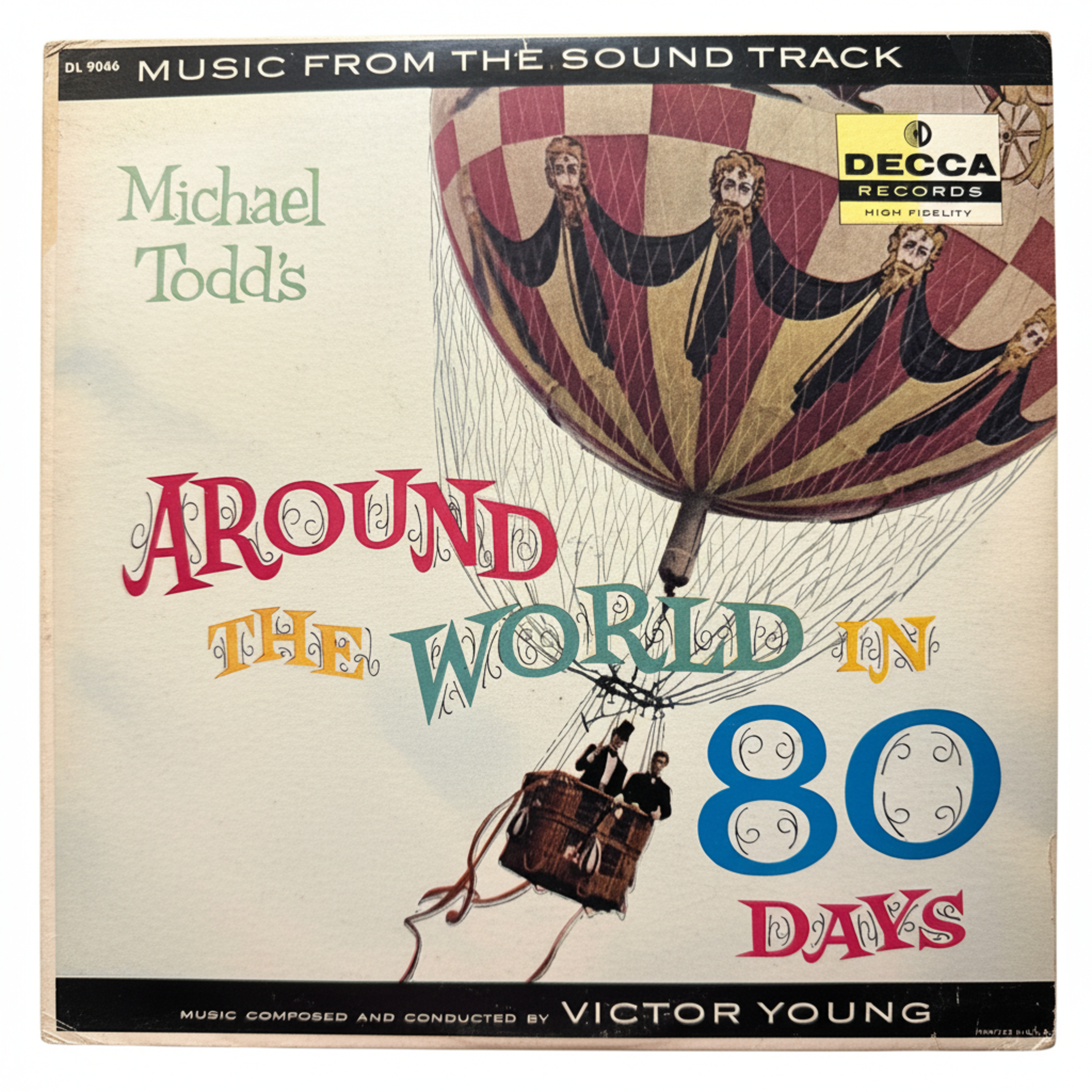 Michael Todd's LP Vinyl Around The World In 80 Days Soundtrack Decca DL 9046
