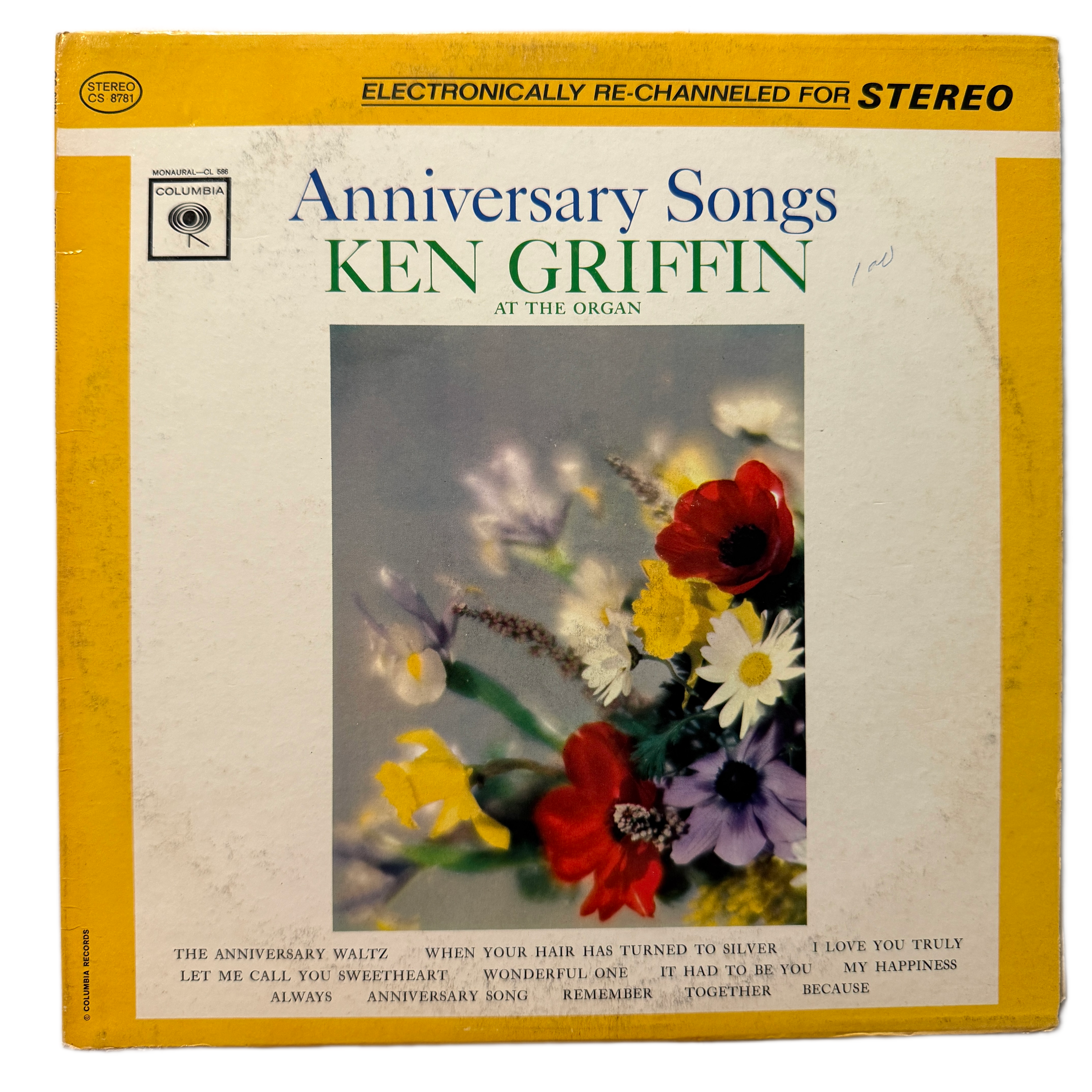 Ken Griffin - Anniversary Songs LP Vinyl Record CS 8781 Columbia Stereo Organ