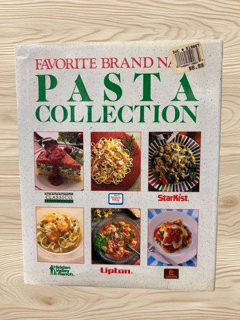 Favorite Brand Name Pasta Collection Cookbook Recipes 1993 Hardcover