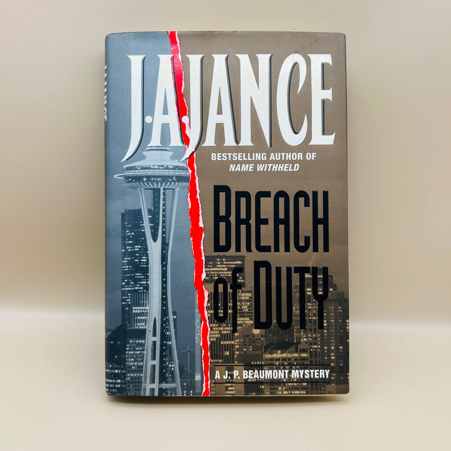 Breach of Duty J.A. Jance 1999 First Edition Signed Mystery Avon Books