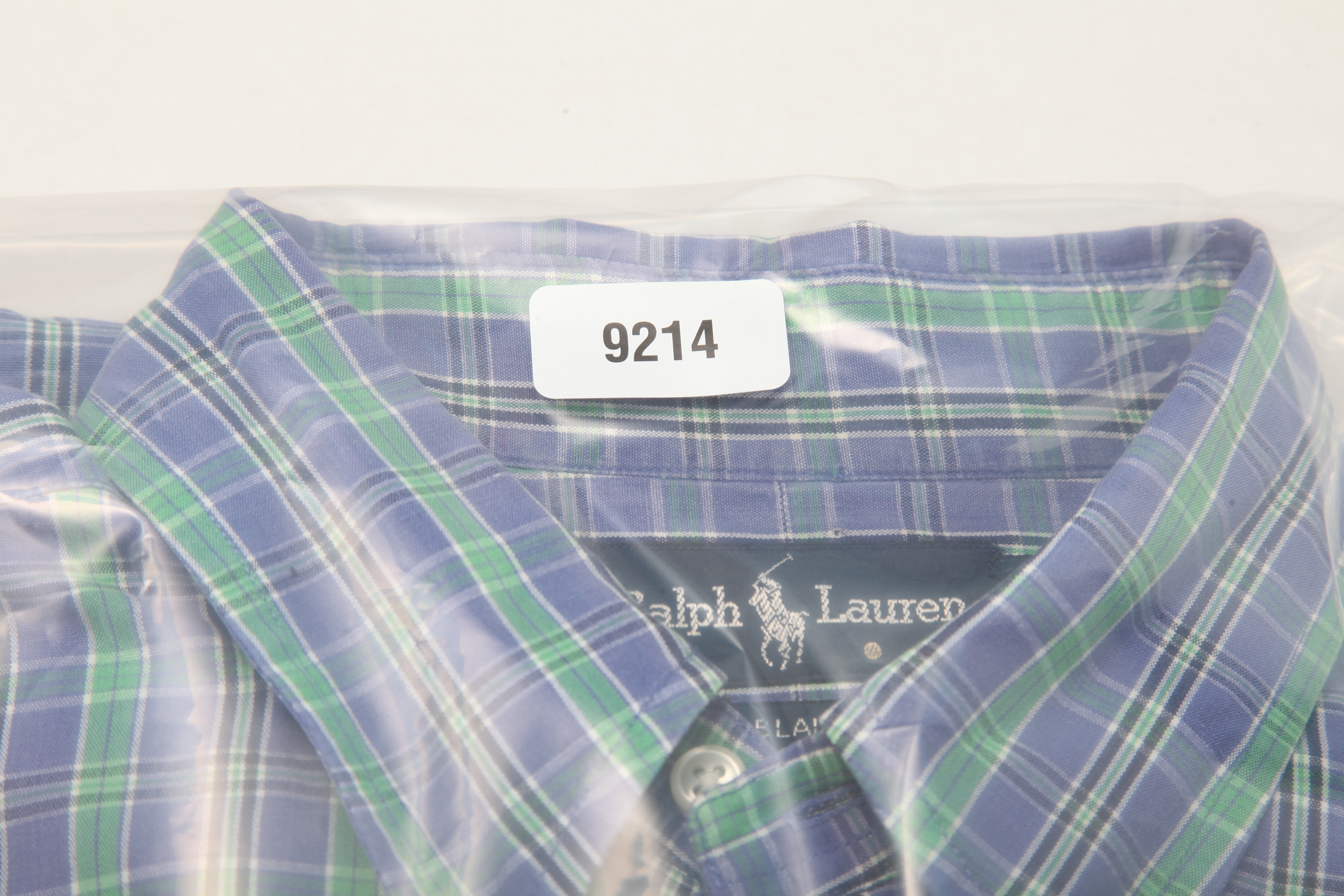 Ralph Lauren Men's L Blue Green Plaid Blaire Button Down Long Sleeve Shirt product image view 10