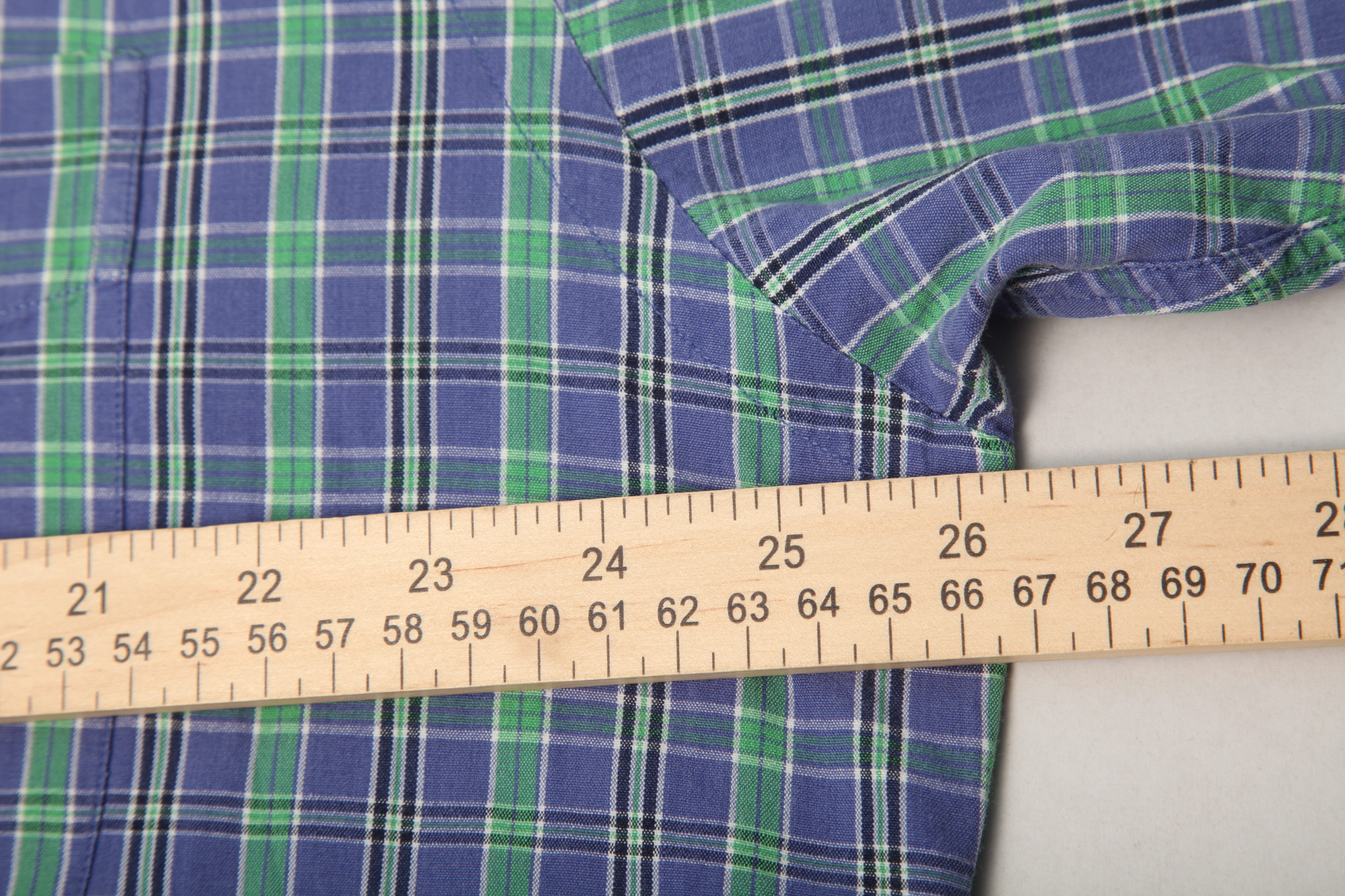 Ralph Lauren Men's L Blue Green Plaid Blaire Button Down Long Sleeve Shirt product image view 7