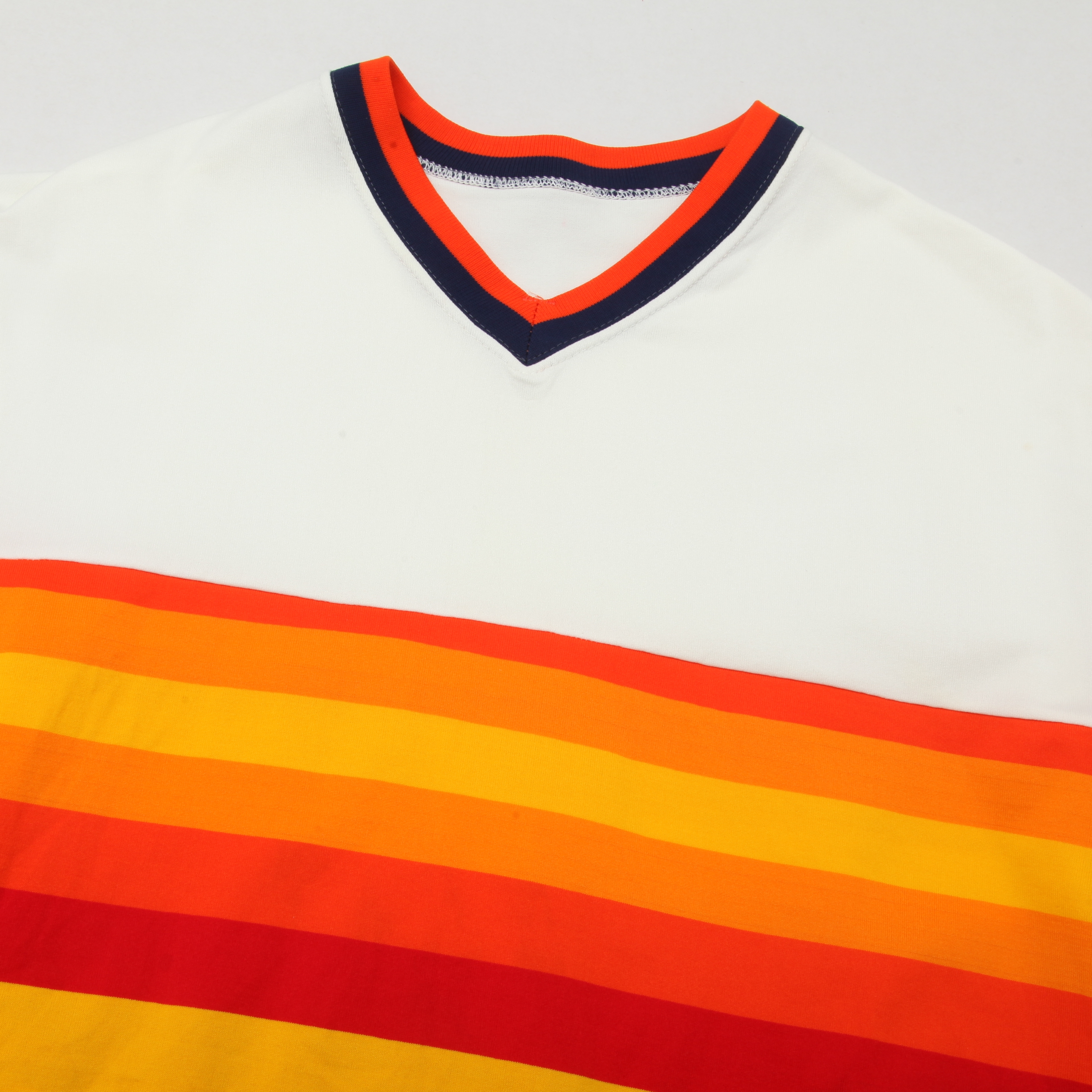 Medalist Sand-Knit Vintage Style Activewear Top Men’s XL V-Neck Striped Made USA