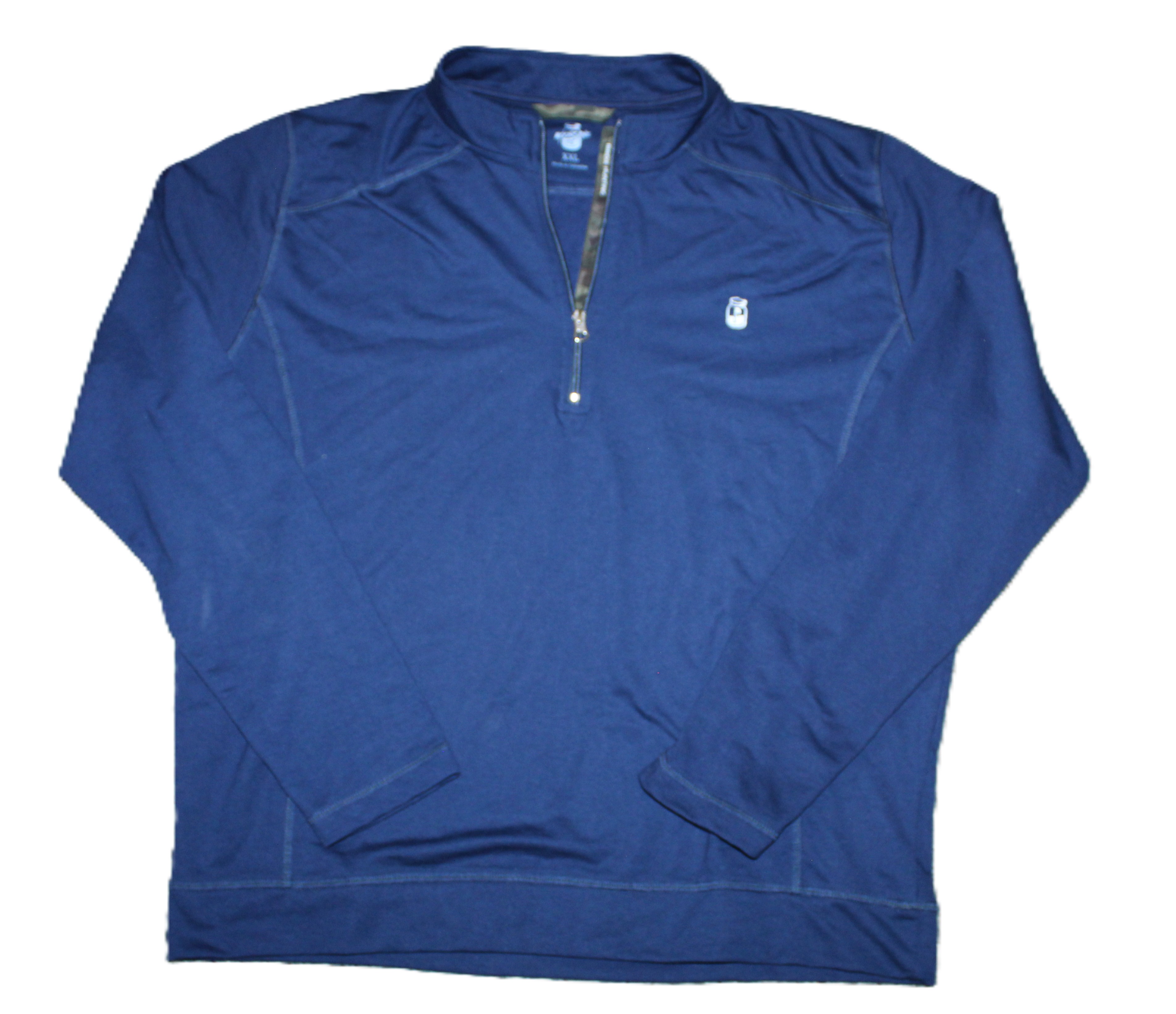 Moonshine Golf Men’s XXL 1/4 Zip Pullover Activewear Shirt Blue Mock Neck Long