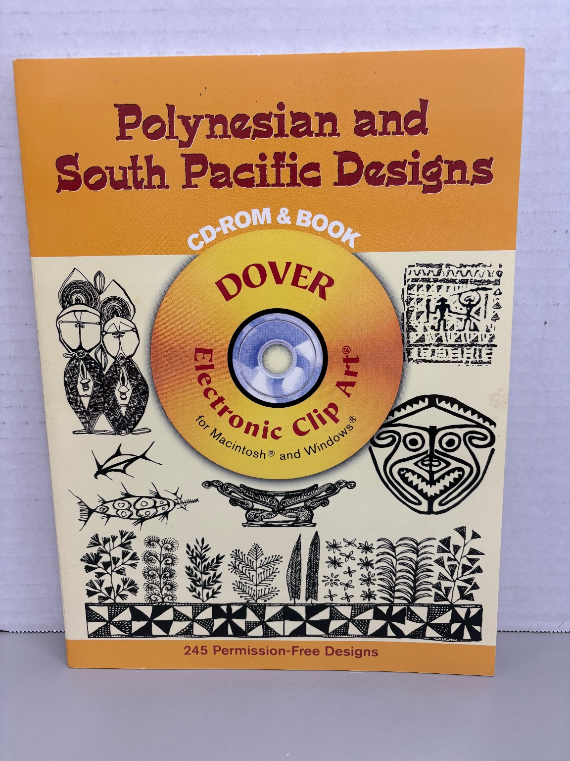 Polynesian & South Pacific Designs Gregory Mirow 2003 CD-ROM Book Dover Art