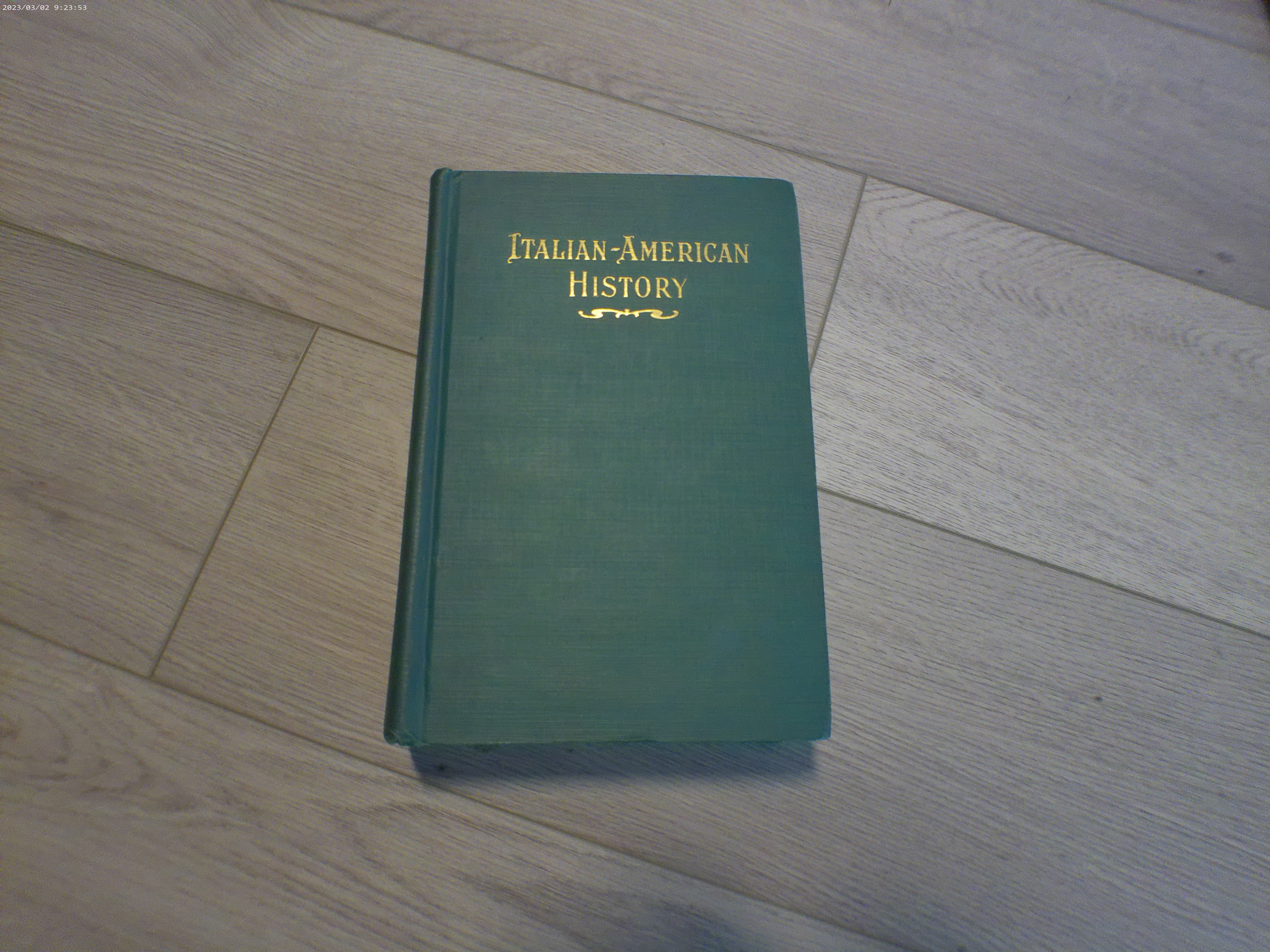 Italian-American History Vol II Contributions of Catholic Church Giovanni