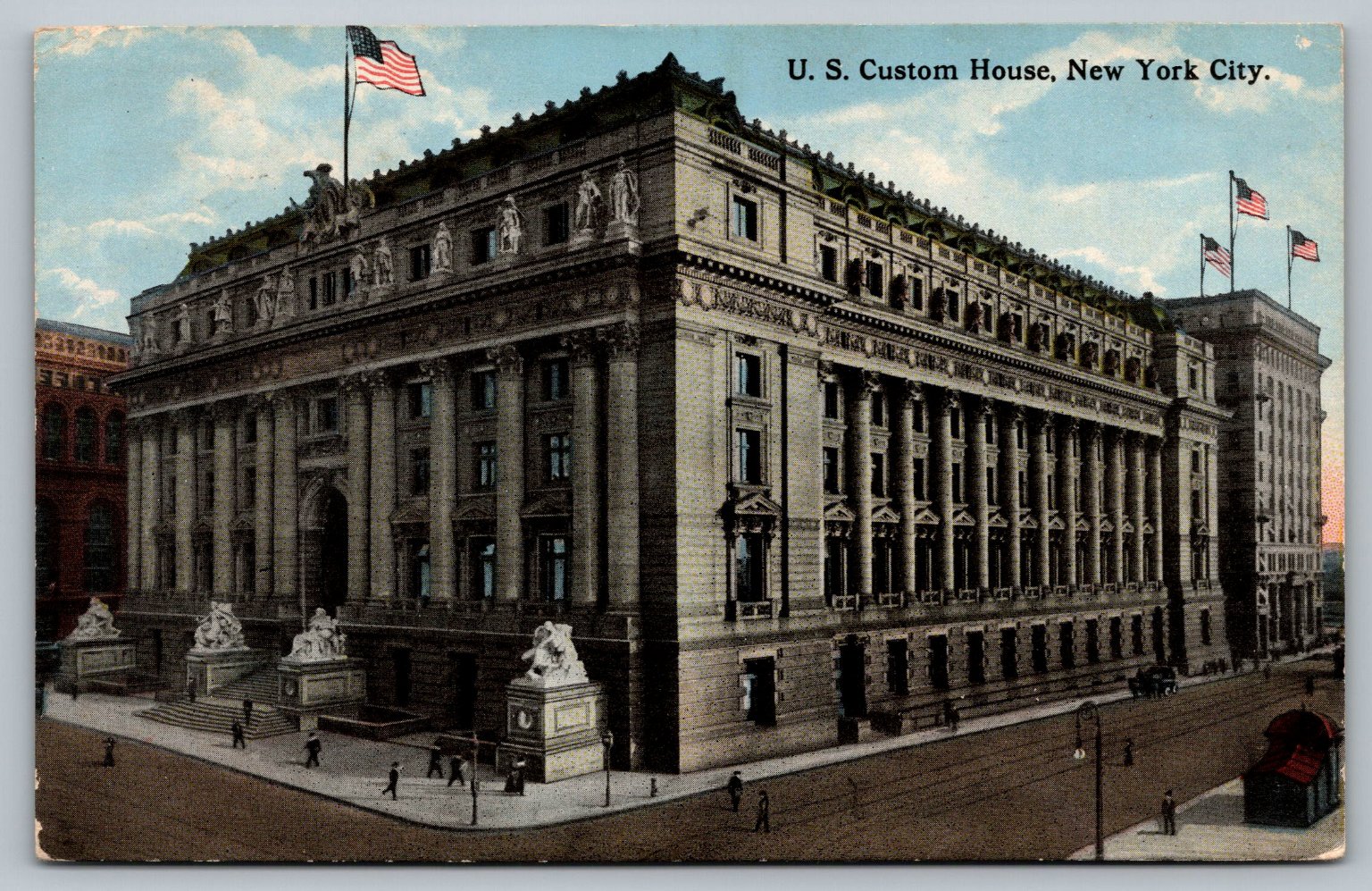 1914 New York City U.S. Custom House Postcard – American Art Pub.