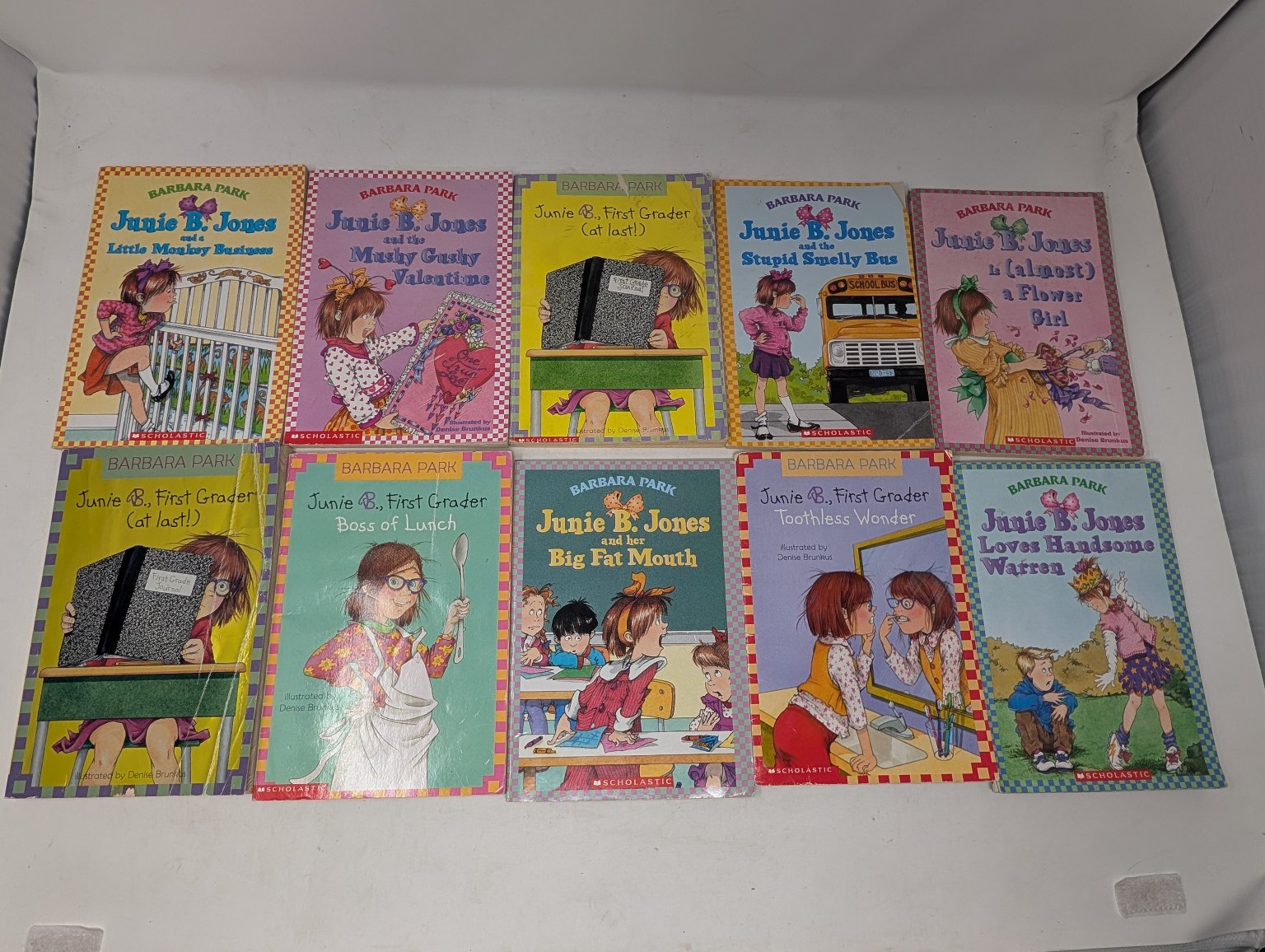 Junie B. Jones Lot of 10 Books Barbara Park Children’s Chapter Book Scholastic