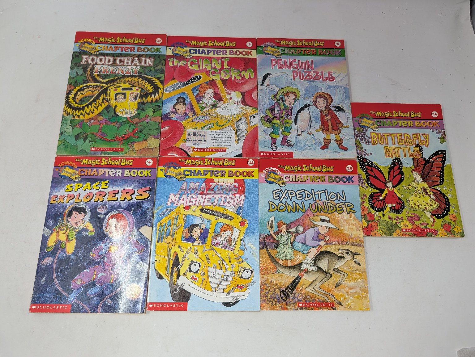 Magic School Bus Chapter Books Lot of 7 Joanna Cole Scholastic Science Kids