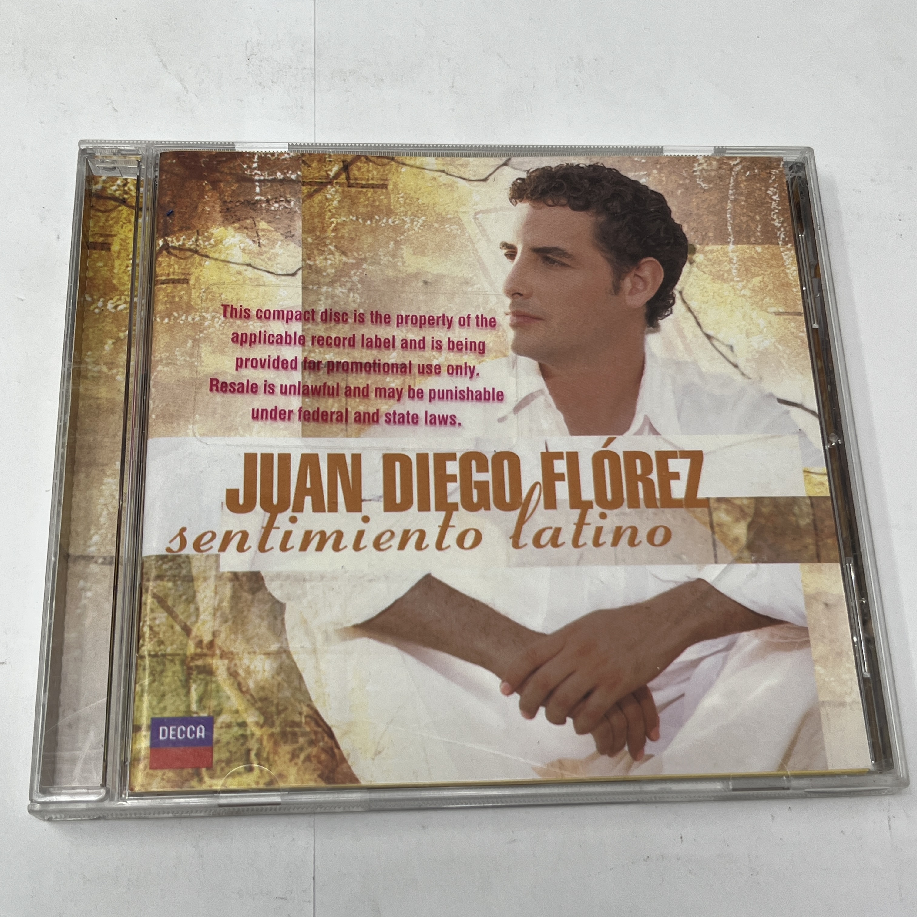 Juan Diego Flórez – Sentimiento Latino CD 2006 Decca Promotional Copy