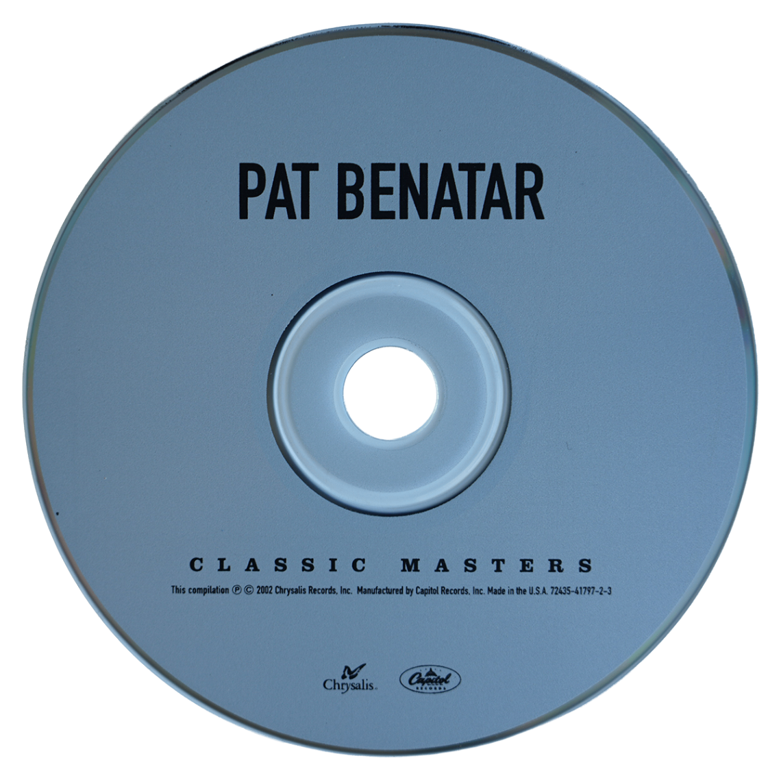 Pat Benatar – Classic Masters CD 2002 Rock Pop Compilation Chrysalis Capitol