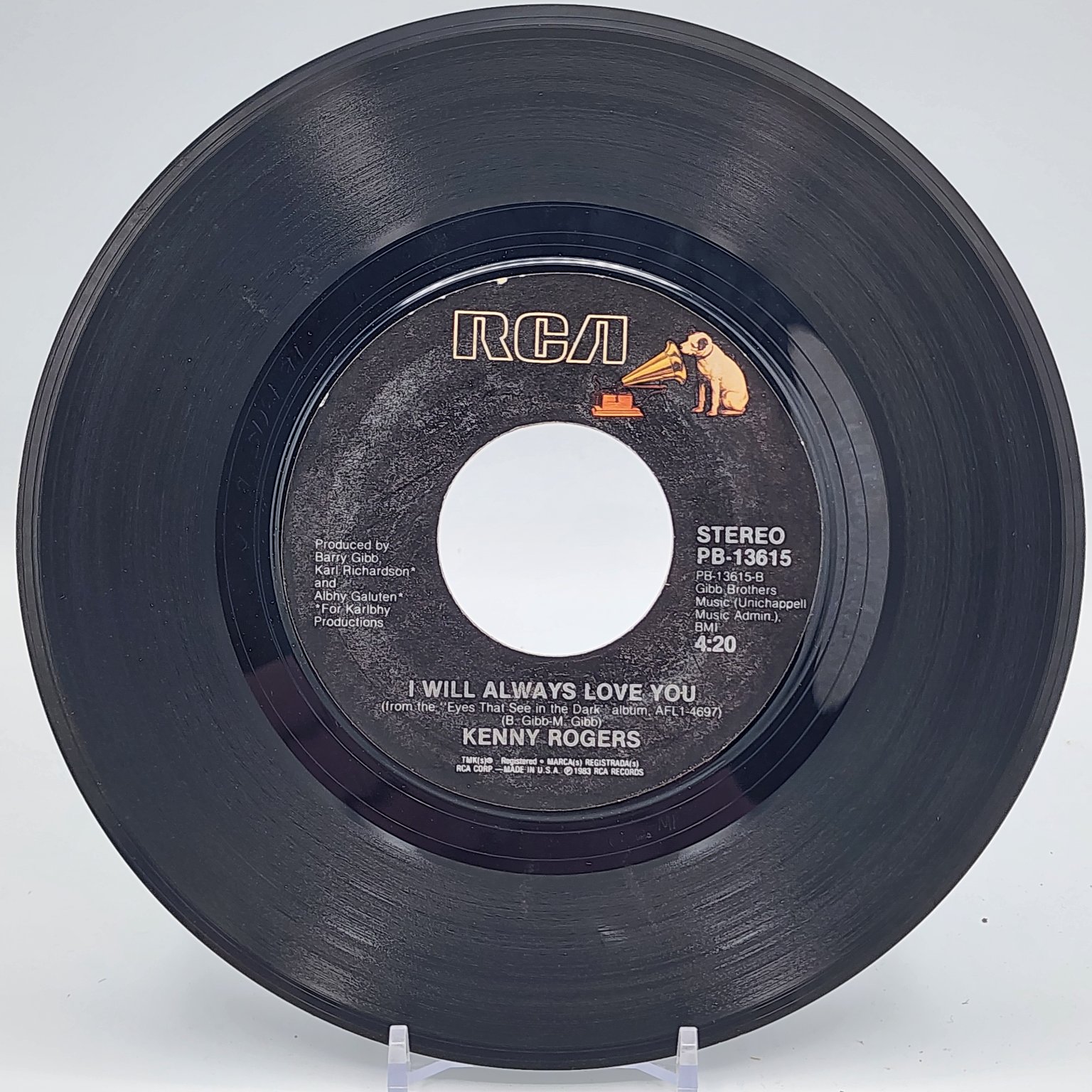 Kenny Rogers – Islands In The Stream 7″ Single Record 1983 RCA Country Pop 45