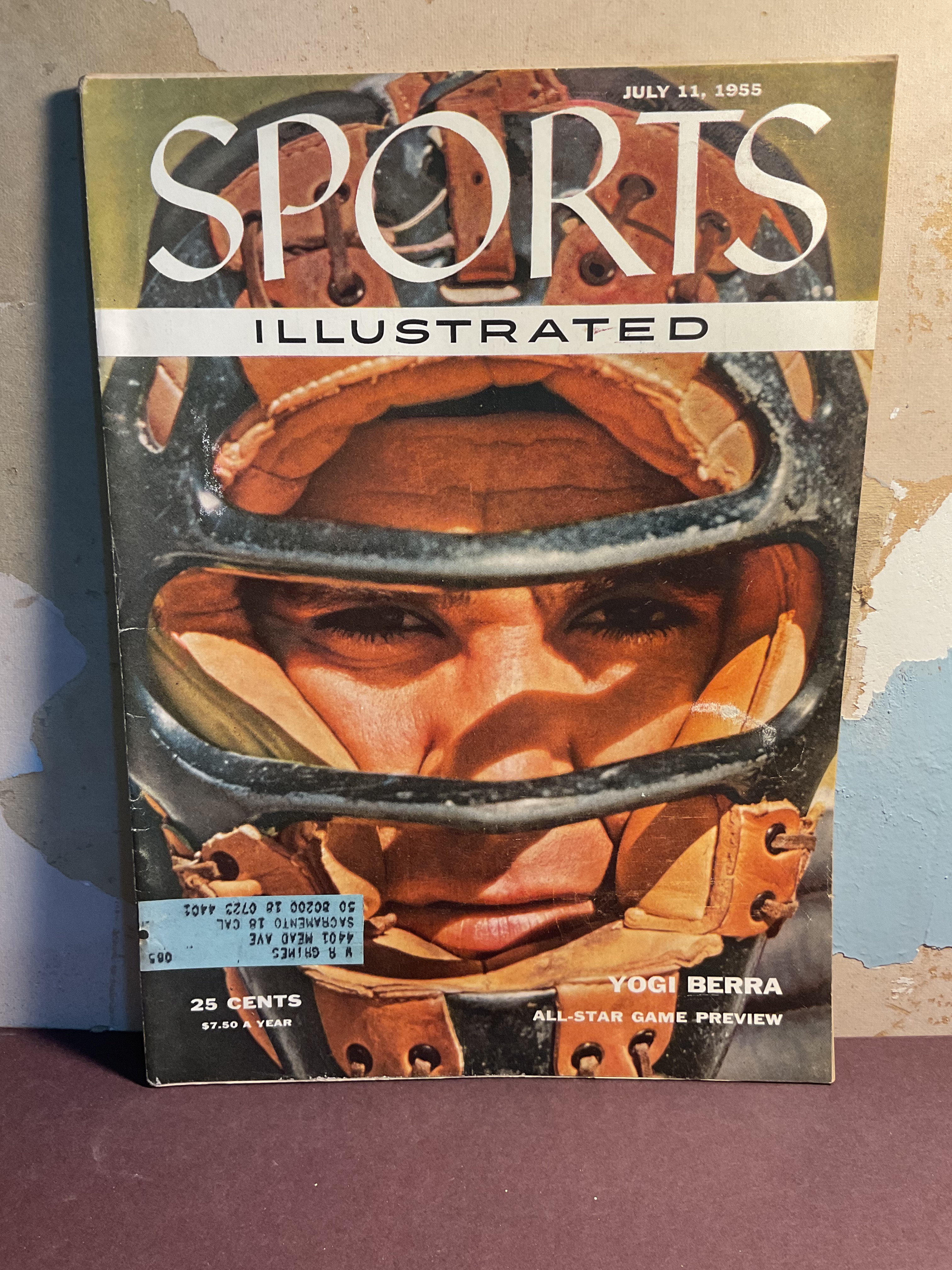 1955 Sports Illustrated Magazine July 11 Yogi Berra All-Star Game Preview