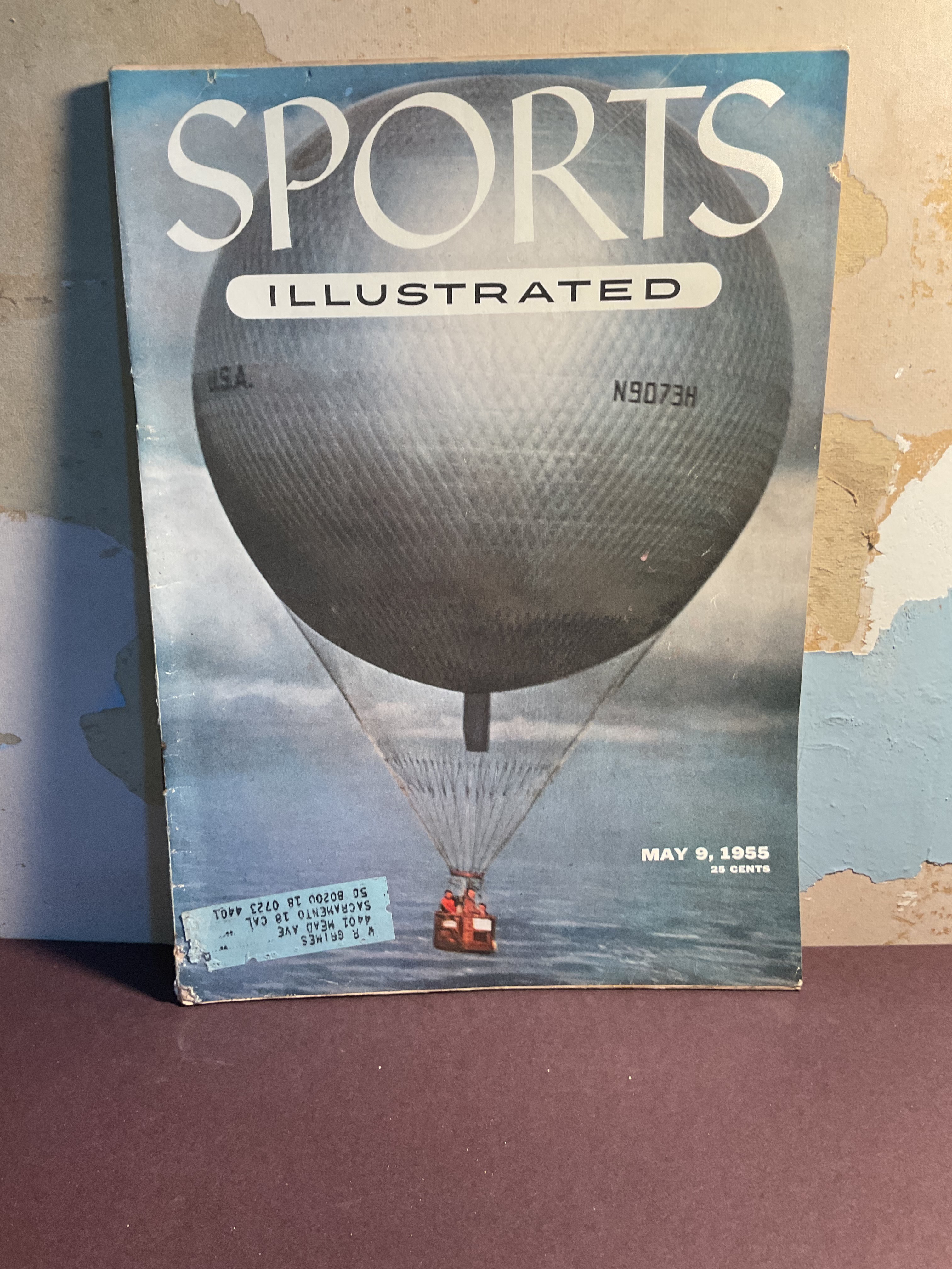 Vintage Sports Illustrated Magazine May 9 1955 Stratosphere Balloon Cover