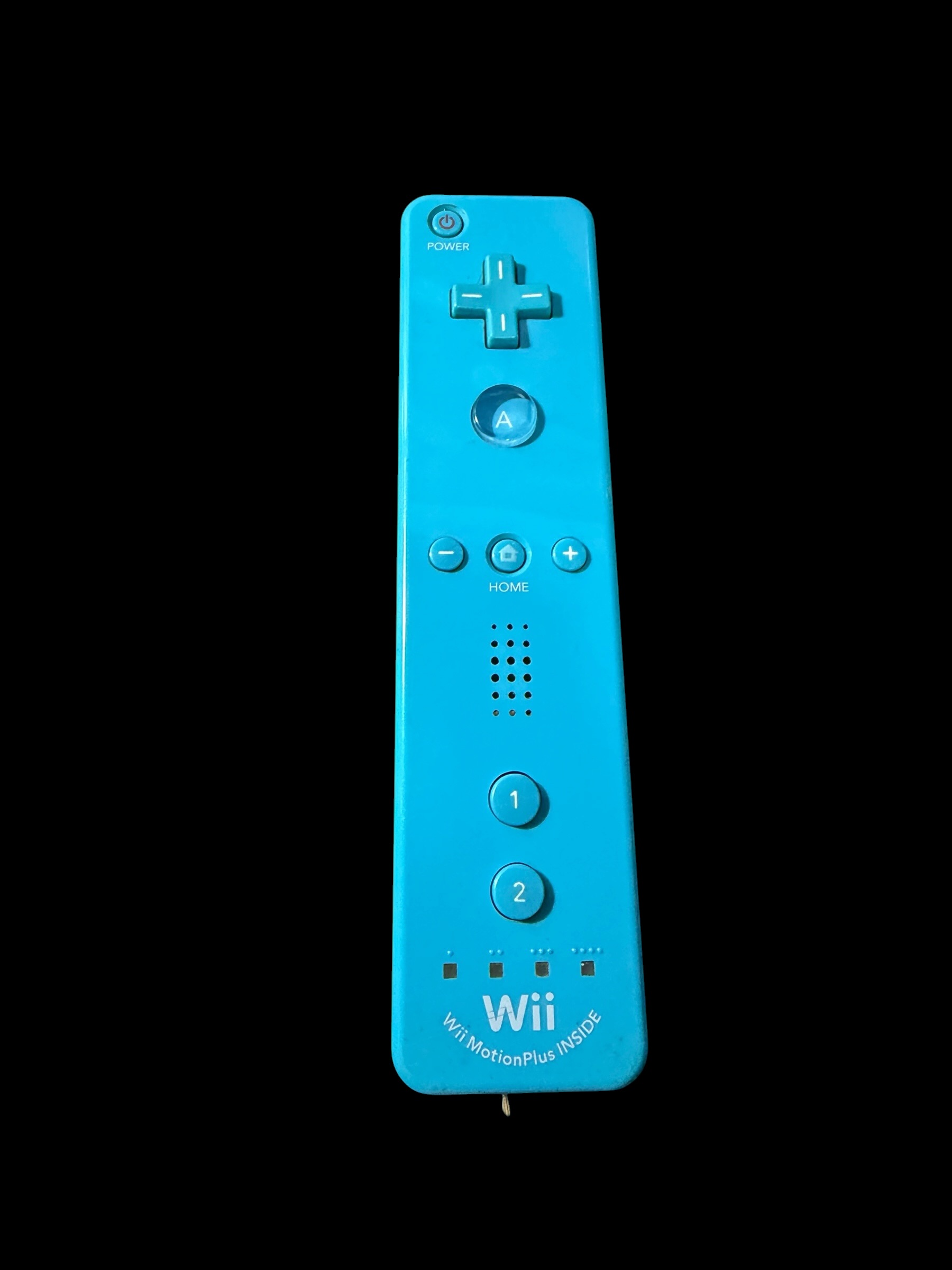 Nintendo Wii Remote MotionPlus Inside Controller Teal Blue RVL-036E Wireless