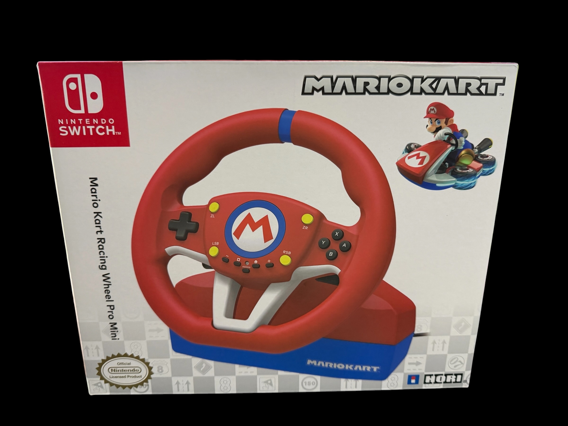 HORI Mario Kart Racing Wheel Pro Mini for Nintendo Switch - Red Wired Controller